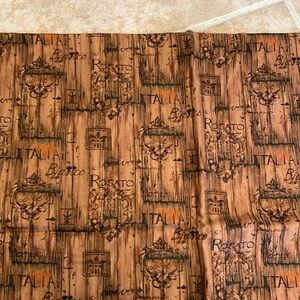 Bergen valley wine wood impression fabric.
